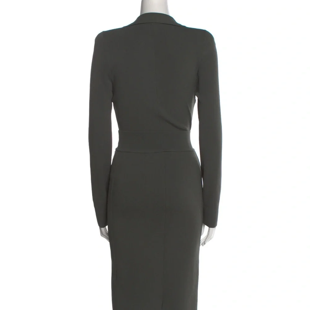 Scanlan Theodore crepe knit dress green sold out!!! Small - Picture 4 of 5